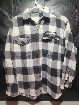 Metallica Button Down Flannel Unbranded Mens Size XXL • $19.85