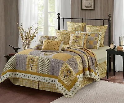 Virah Bella - Sunshine - Lightweight Reversible Quilt Set • $59.99