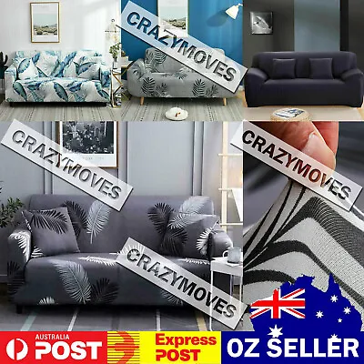 $19.99 • Buy Sofa Covers Stretch Lounge Slipcover Protector Couch Cover 1/ 2/ 3/ 4 Seater VIC