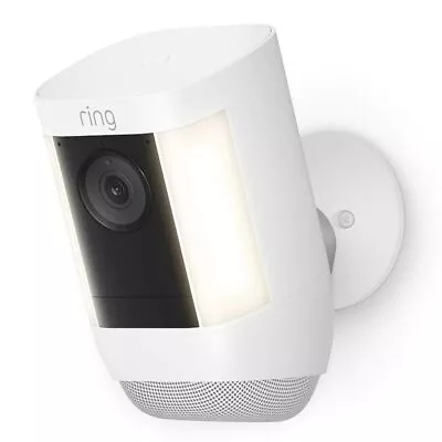 Ring Spotlight Cam Pro Advanced Outdoor Camera Battery - White • $297.99