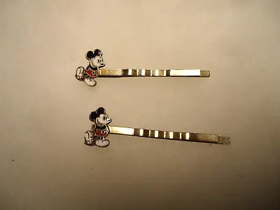 Vtg Nos Walt Disney Mickey Mouse Hair Clip Bobby Pins • $3