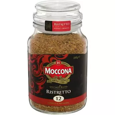 Moccona Specialty Blend Ristretto Freeze Dried Instant Coffee Jar 200g • $18.02