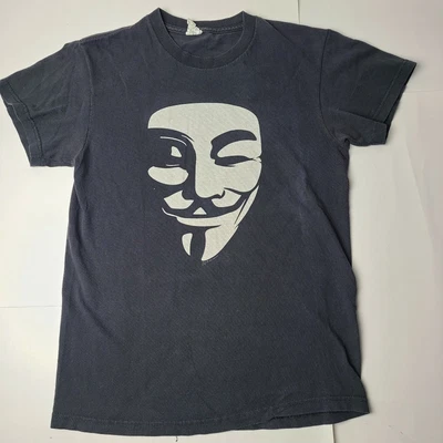 $26.99 • Buy Vintage 2011 V For Vendetta Movie DC Comics Promo Faded Black Shirt Men's Small
