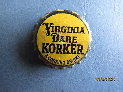 Virginia Dare KORKER / A Corking Drink! -- Cork Lined Soda Bottle Cap • $7.95
