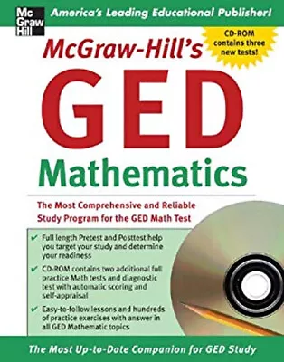 GED Mathematics : The Most Comprehensive And Reliable Study Progr • $10.87