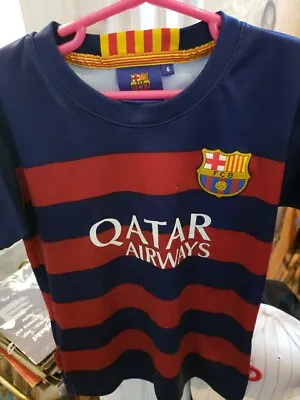 Child's Messi FCB Qatar Airways Jersey • $20