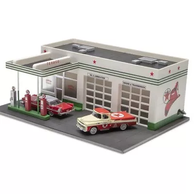 O Scale Gauge Texaco Lighted Service Gas Station 2 Vehicles 3 Plug Power Adaptor • $89.62