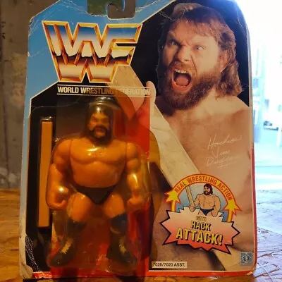 Hasbro WWF HACKSAW JIM DUGGAN Official 1990 HACK ATTACK MOC • $139