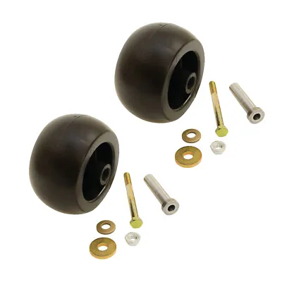 2Pk Anti Scalp Mower Deck Wheel Roller Kit W Hardware For Stander Wright Sentar • $26.99