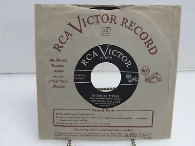 Perry Como Eddie Fisher Watermelon Weather / Maybe RCA 47-4744 1952 Vinyl 45 RPM • $4.95