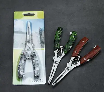 $9.99 • Buy Multi-function Fishing Tongs Outdoor Fishing Tackle  Pliers Stainless Steel