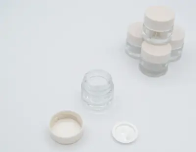 £6.69 • Buy Round Glass Sample Jar - Pots, Lids & Inserts - Glitter Make Up Cosmetic Travel