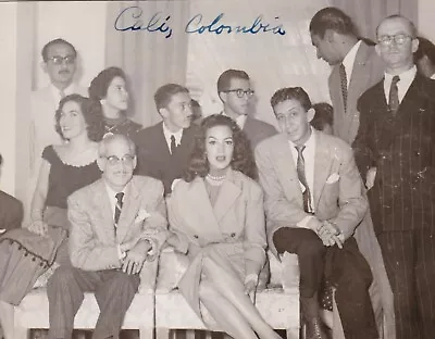 MARIA FELIX IN CALI WITH ANDRES SOLER Candid Colombia1955 Original Photo Delgado • $24.99