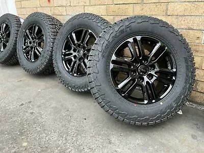 4X Genuine FORD RANGER WILDTRAK BLACK 2021 WHEELS & FALKEN 18  AT3 TYRES EVEREST • $2099