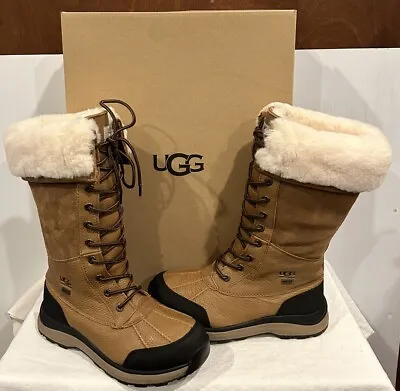 Ugg Women's Adirondack III Tall Boots Chestnut Size 7 New #1095142 • $179.99