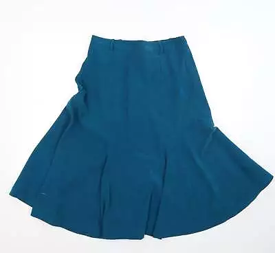 Saloos Collection Womens Green Polyester Flare Skirt Size 14 • £7