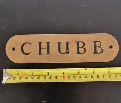 £20.99 • Buy Safe Plaque Safe Plate Chubb
