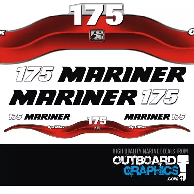 Mariner 175hp Optimax Outboard Decals/sticker Kit • $63.95