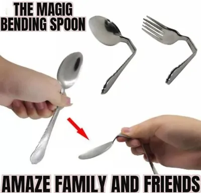 Magic Tricks Bending Spoon Illusion Close Up Street Magician Trick T7 • $8.05