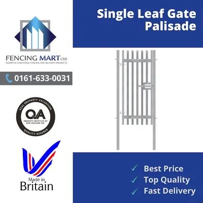 Palisade Single Leaf Pedestrian Gate 2.4m High X 1m  • £537.85