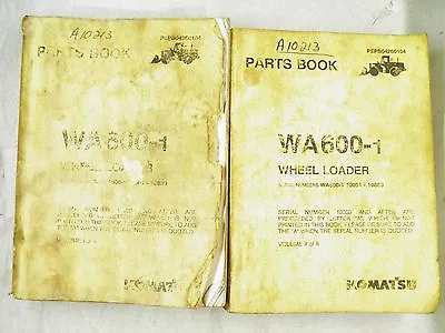 Komatsu Wa600-1 Parts Book 10001-10880 Volume 1 & 2  • $55