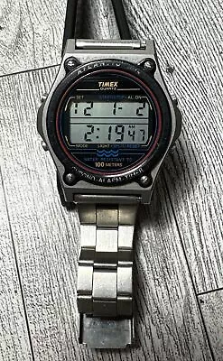 TIMEX ATLANTIS 100 LCD Quartz Watch Vintage 1980s • $80