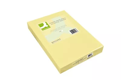 Q-Connect Yellow Coloured A4 Copier Paper 80gsm Ream (Pack Of 500) KF01096 P&P • £13.99