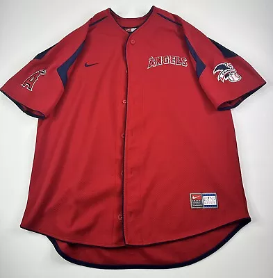 Nike Genuine Los Angeles Angels MLB Baseball Jersey Size Large • $35
