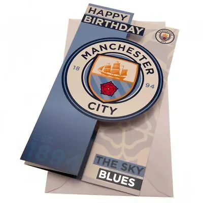 Manchester City FC Birthday Card (football Club Souvenirs Memorabilia) • £10.15