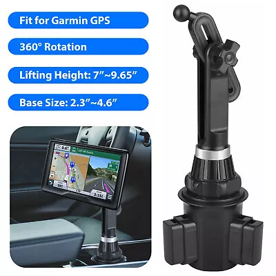 Adjustable Car Cup Holder Mount Universal For Garmin Nuvi/Drive/DriveSmart GPS • $15.48