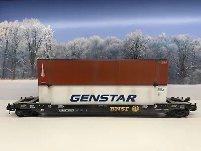 Mth Premier Bnsf Husky Stack Car 20-95069! Intermodal Double Twin Freight • $150