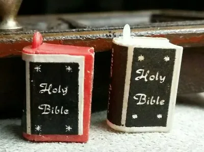 Vintage Plastic 2 HOLY BIBLES Gumball Charms Prizes Jewelry • $9