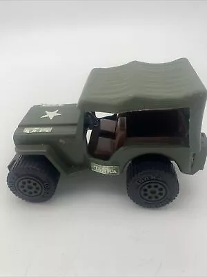 Vintage TONKA Green MP JEEP (810094) With Top Pressed Metal & Plastic Army • $19.98