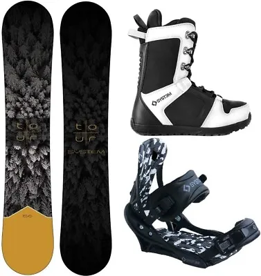 New System Tour And APX Complete Men's Snowboard Package • $369.95