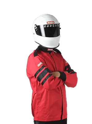 RaceQuip Single Layer Racing Driver Fire Suit Jacket SFI 3.2A/1 2XL Red 111017 • $88.56