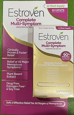 Estroven Complete Multi-Symptom Menopause Relief.(84 Caplets) • $38.99