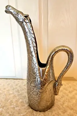 VTG Arthur Court 13  Aluminum Giraffe Decanter Pitcher Collectible Metal 1989 • $79.99