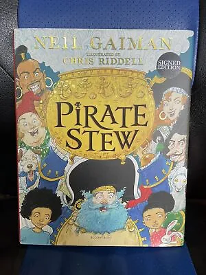 Limited Edition Hand Signed Neil Gaiman Chris Riddell Pirate Stew 1st Edition • £19.95