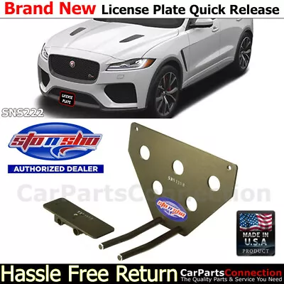 Sto N Sho Quick-Release Front LicensePlate MountBracket For 20 F-Pace SVR SNS222 • $92.99