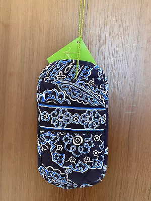 NEW VERA BRADLEY Retired Rare Blue Bandana  Double Eyeglass Case Soft COTTON • $9.90