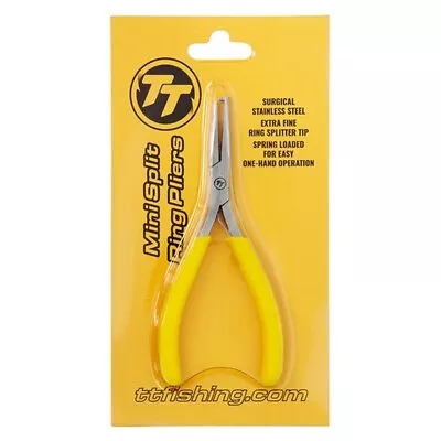 TT Fishing 4.5  Stainless Steel Mini Split Ring Pliers With Spring Loaded Handle • $18.95