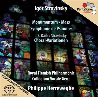 Stravinsky Royal Flemish Phil Herreweghe - Monumentum Mass Sanew Cd • $30