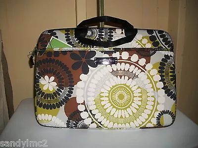 Vera Bradley Neoprene Laptop Case Cocoa Moss NWT Browns • $19.99