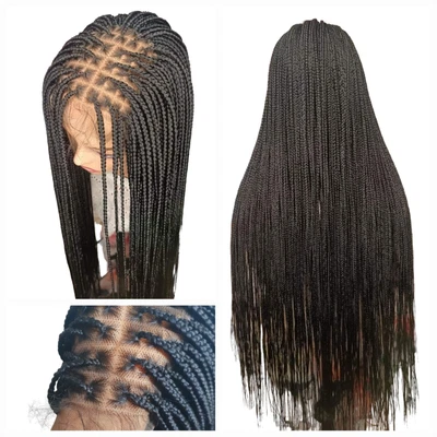 £69.99 • Buy Braided Wigs For Women, Knotless Braided Wig With Lace Black + SAMEDAY DISPATCH