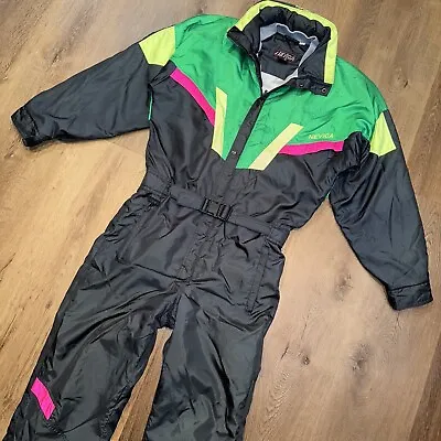 Nevica Ski Suit Snowsuit One Piece Snow Bib Vintage 80s 90s Retro 40 Mens Medium • $199.99