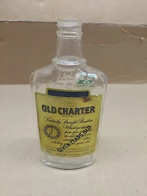 Vintage Old Charter Half Pint Whiskey Bottle • $25