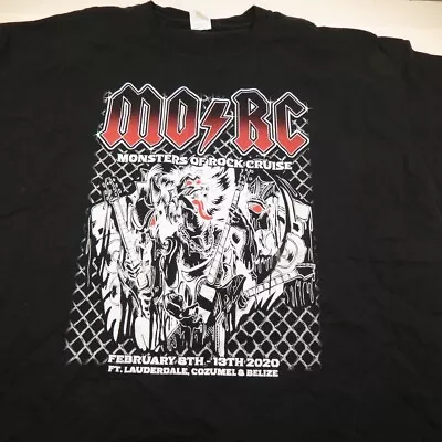 MONSTERS OF ROCK CRUISE TOUR CONCERT T SHIRT 3XL Tesla Krokus Extreme Winger • $14.99