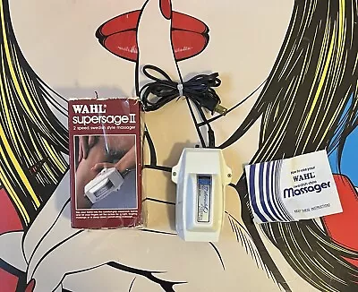 Wahl Supersage II Massager Model 4450 Handheld 2 Speed Vintage • $39.95