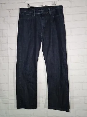 Levis 751 Jeans Size W36 L30 Black Denim Straight Leg Trousers Levi Strauss • £15.99