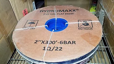 2  X 300' Hydromaxx 6Bar Reinforced PVC LayFlat Hose Water Discharge Or Backwash • $179.98